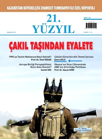 Ümit Özdağ'a ait olan 21. Yüzyıl Türkiye Enstitüsü'nün çıkarttığı derginin kapağı